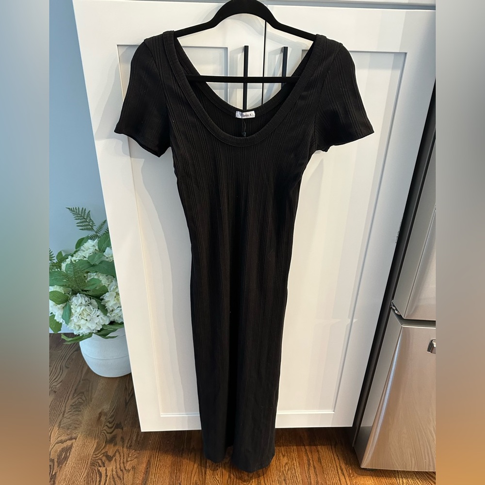 Vitamin A Swim Catalina Tee Dress oragnic Rib NWT
